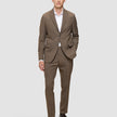 Essential Blazer Regular Saddle Brown Melange