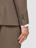 Essential Blazer Regular Saddle Brown Melange