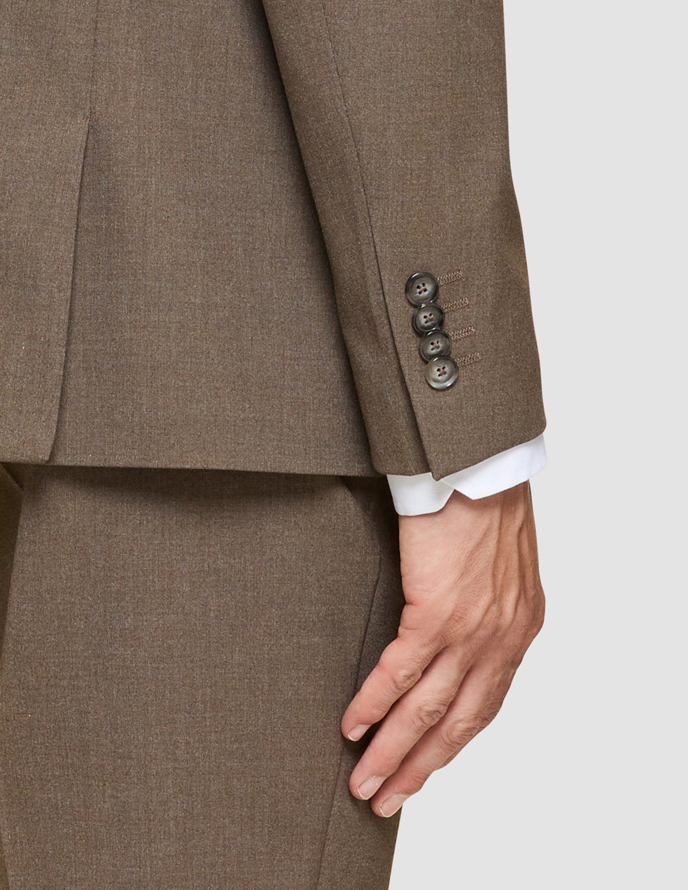 Essential Suit Saddle Brown Melange