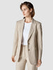 Essential Blazer Toffee Check