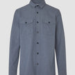 Essential Overshirt Storm Blue Melange