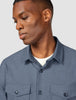 Essential Overshirt Storm Blue Melange