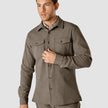 Overshirt Dark Beige Melange