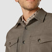 Overshirt Dark Beige Melange