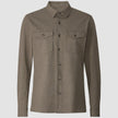 Overshirt Dark Beige Melange