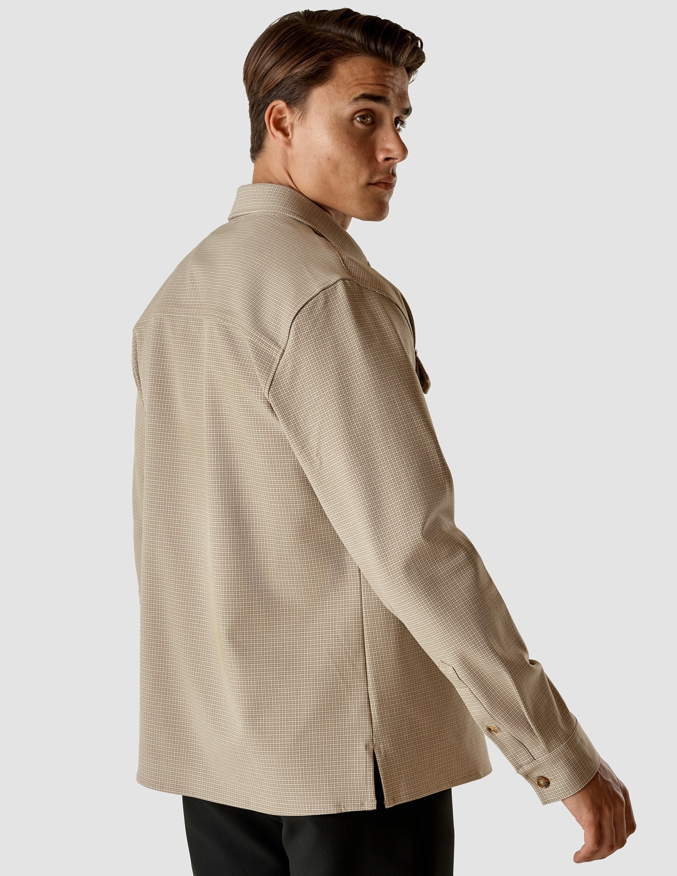 Overshirt Plaid Khaki