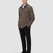 Essential Overshirt Saddle Brown Melange