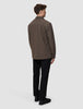 Essential Overshirt Saddle Brown Melange
