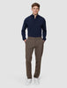 Essential Pants Regular Saddle Brown Melange