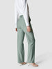 Essential Pants Straight Calm Green Melange