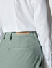 Essential Pants Straight Calm Green Melange