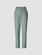 Essential Pants Straight Calm Green Melange