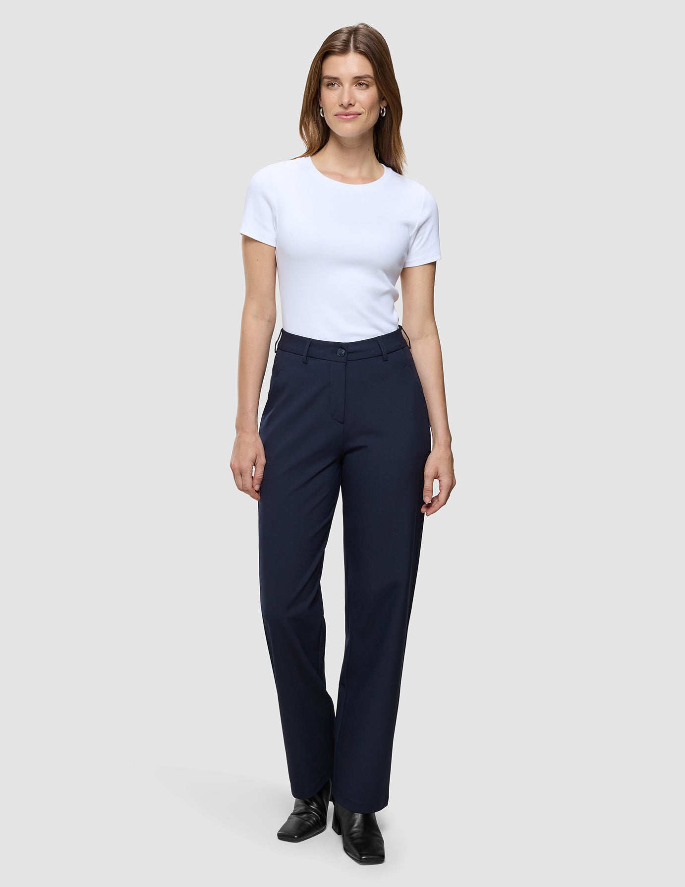 Essential Pants Straight Midnight Blue