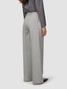 Essential Pants Wide Light Grey Pinstriped