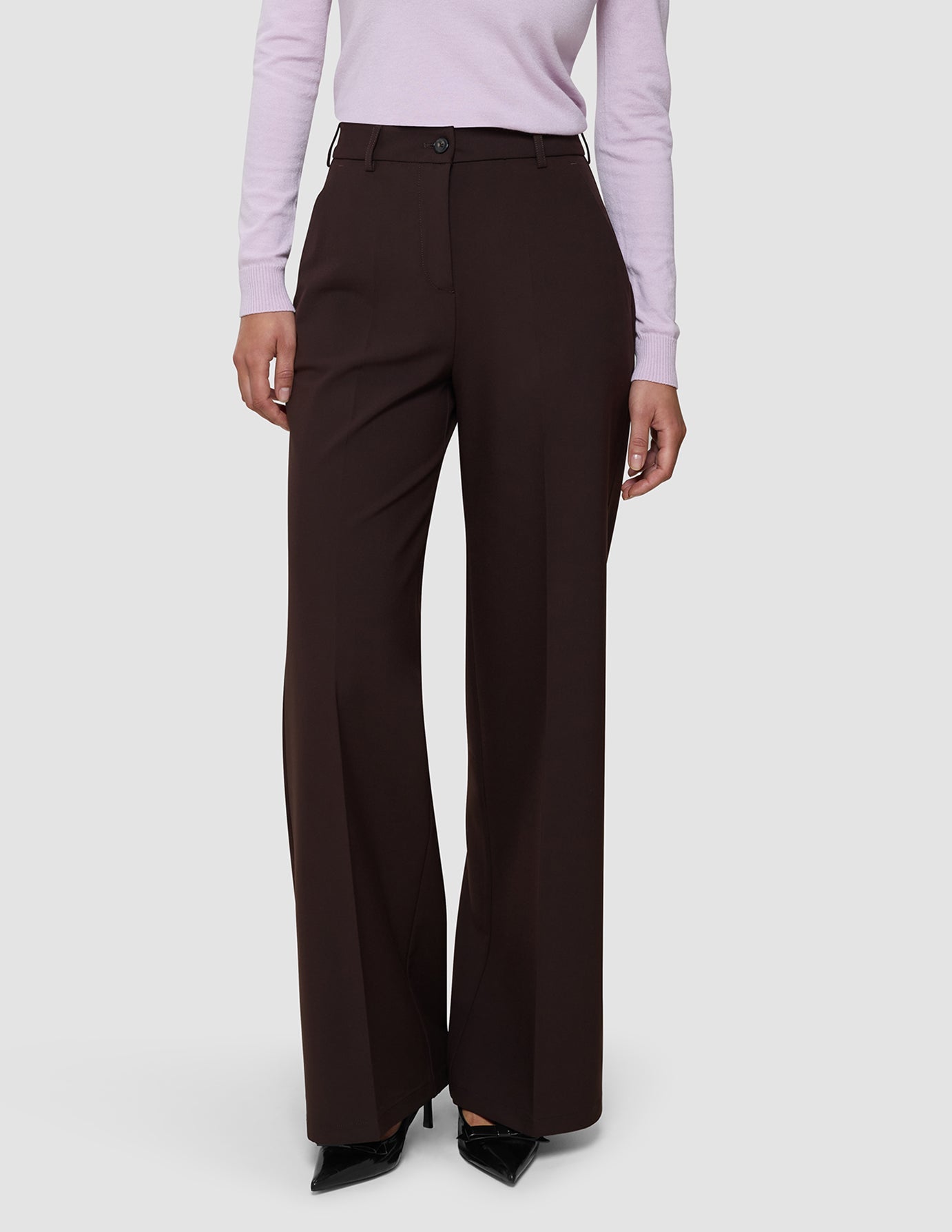 Women's Essential Pants Wide Espresso