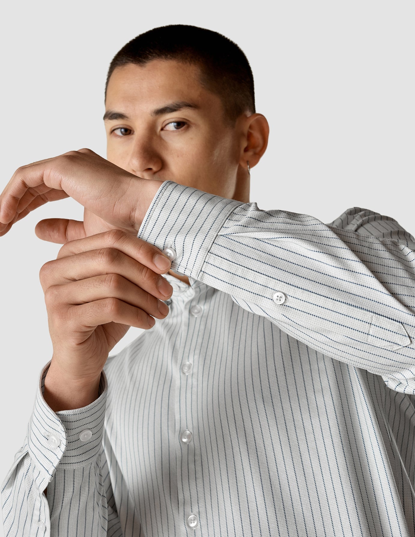 Classic Hemd Twill Melange Slim