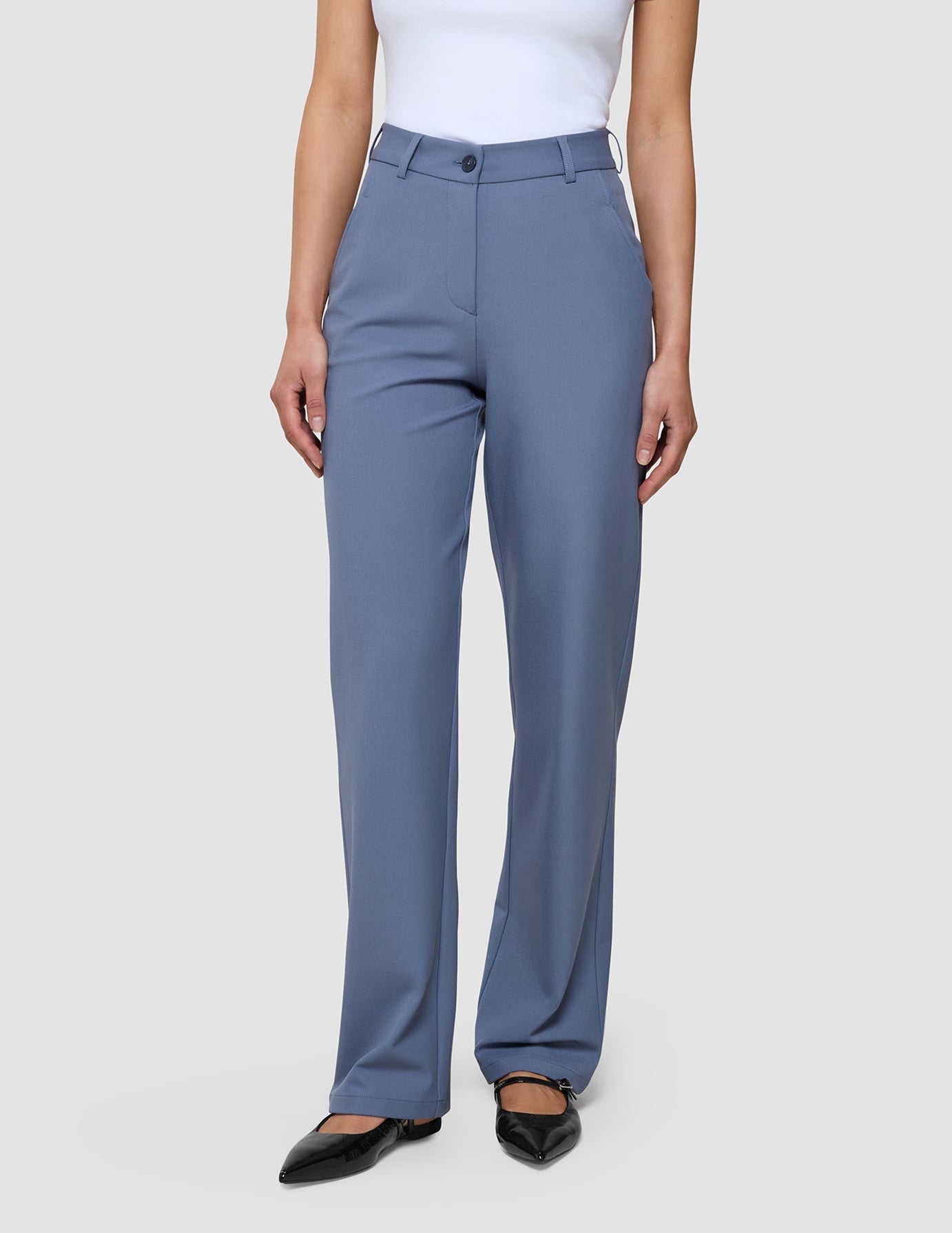 Women's Essential Pants Straight Frost Blue