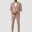 Essential Suit Pants Slim Dusty Lilac Melange