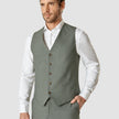 Essential Vest Green Melange