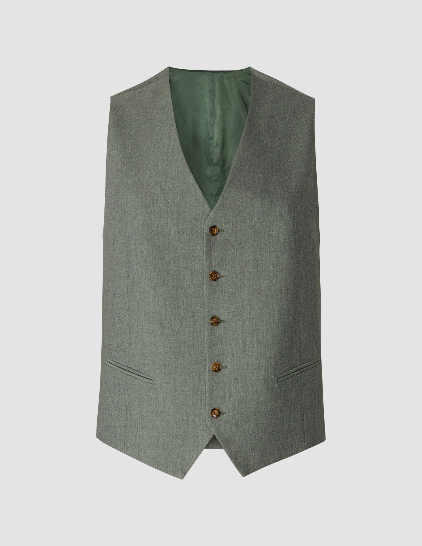 Essential Vest Green Melange