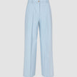 Essential Pants Wide Sky Blue Melange