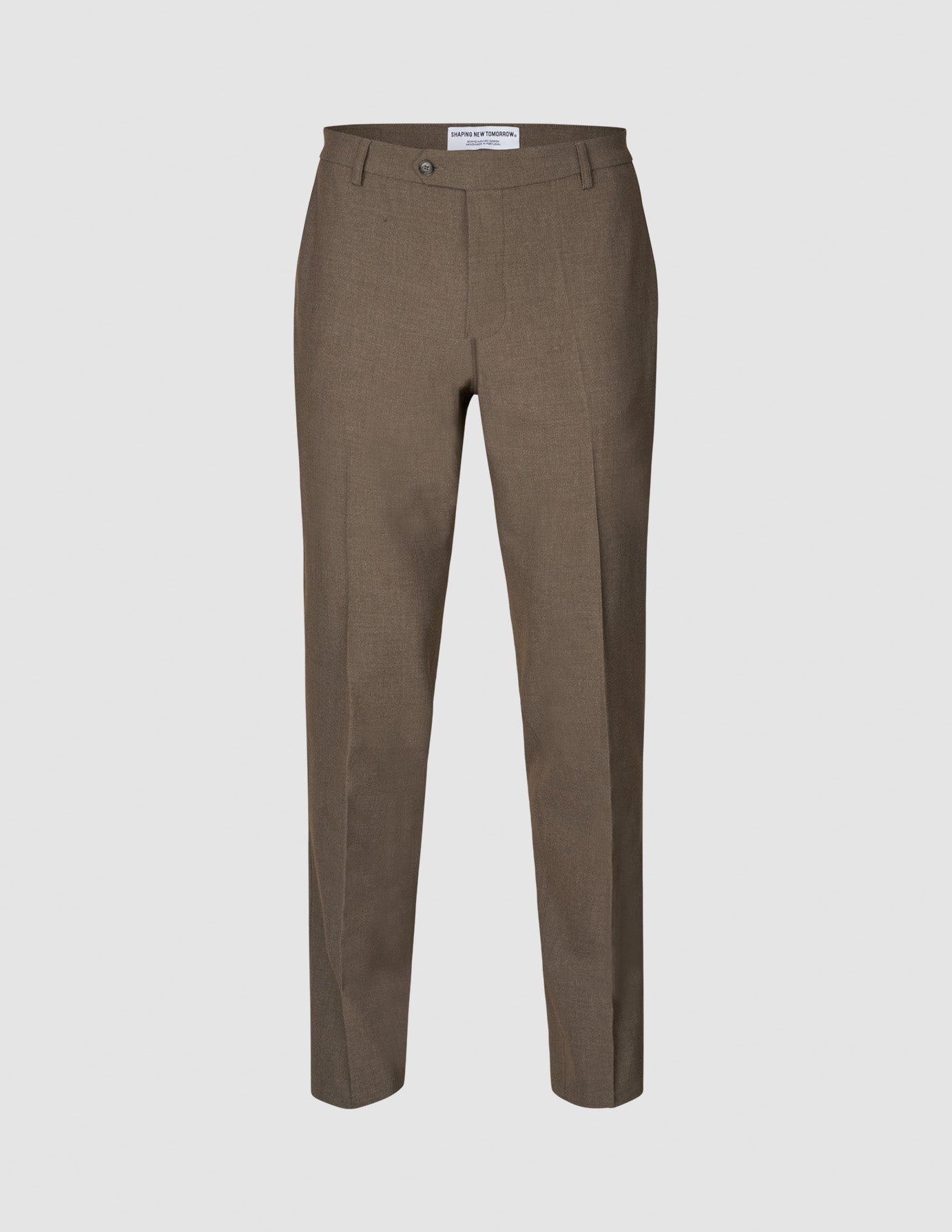Essential Suit Pants Regular Saddle Brown Melange