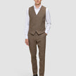 Essential Vest Saddle Brown Melange