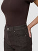Women's Evelin Jeans Straight Chocolate