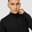 Everyday Knit Half-Zip Black