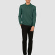 Everyday Knit Long Sleeve Polo Shadow Green