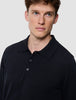 Everyday Knit Long Sleeve Polo Black