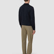 Everyday Knit Long Sleeve Polo Black