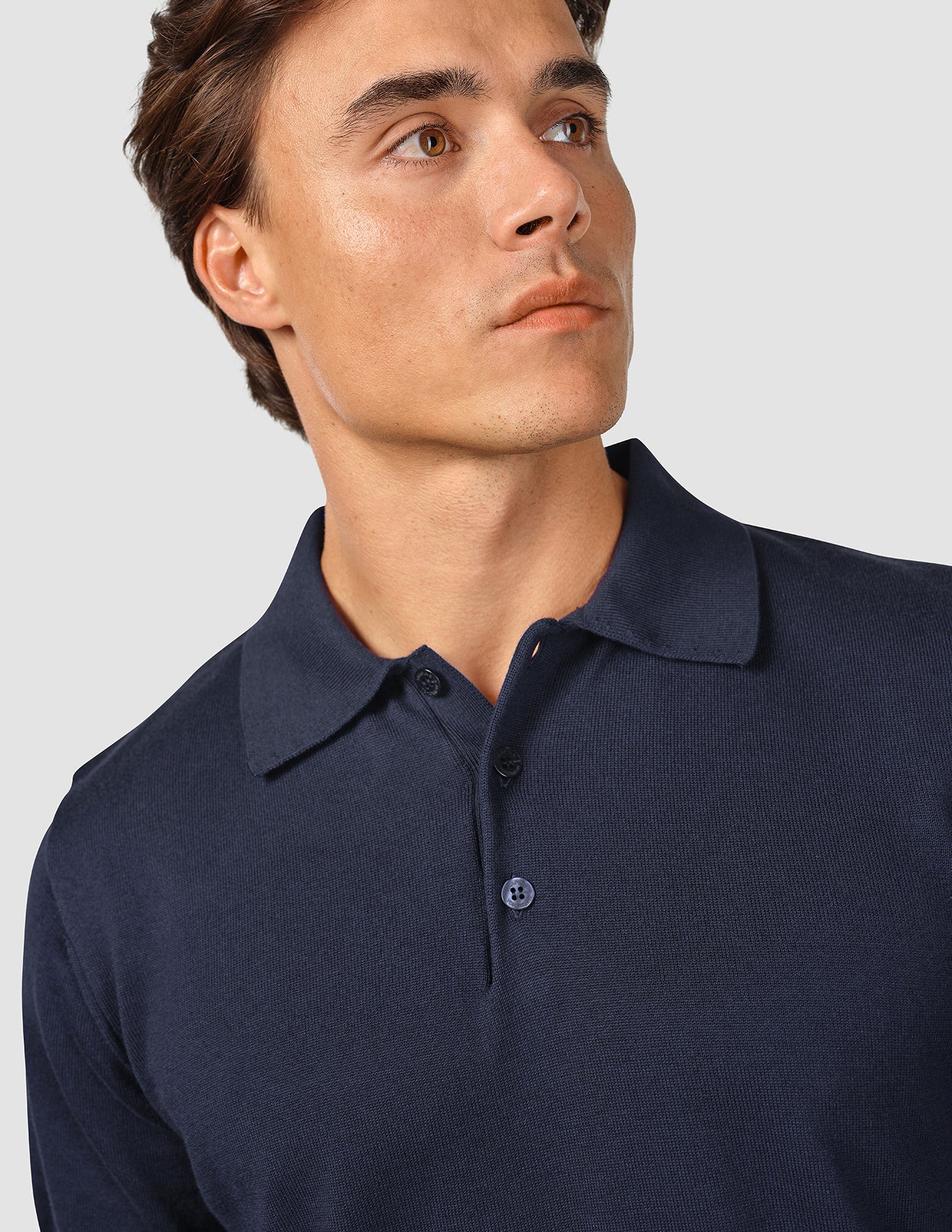 Everyday Knit Short Sleeve Polo Navy