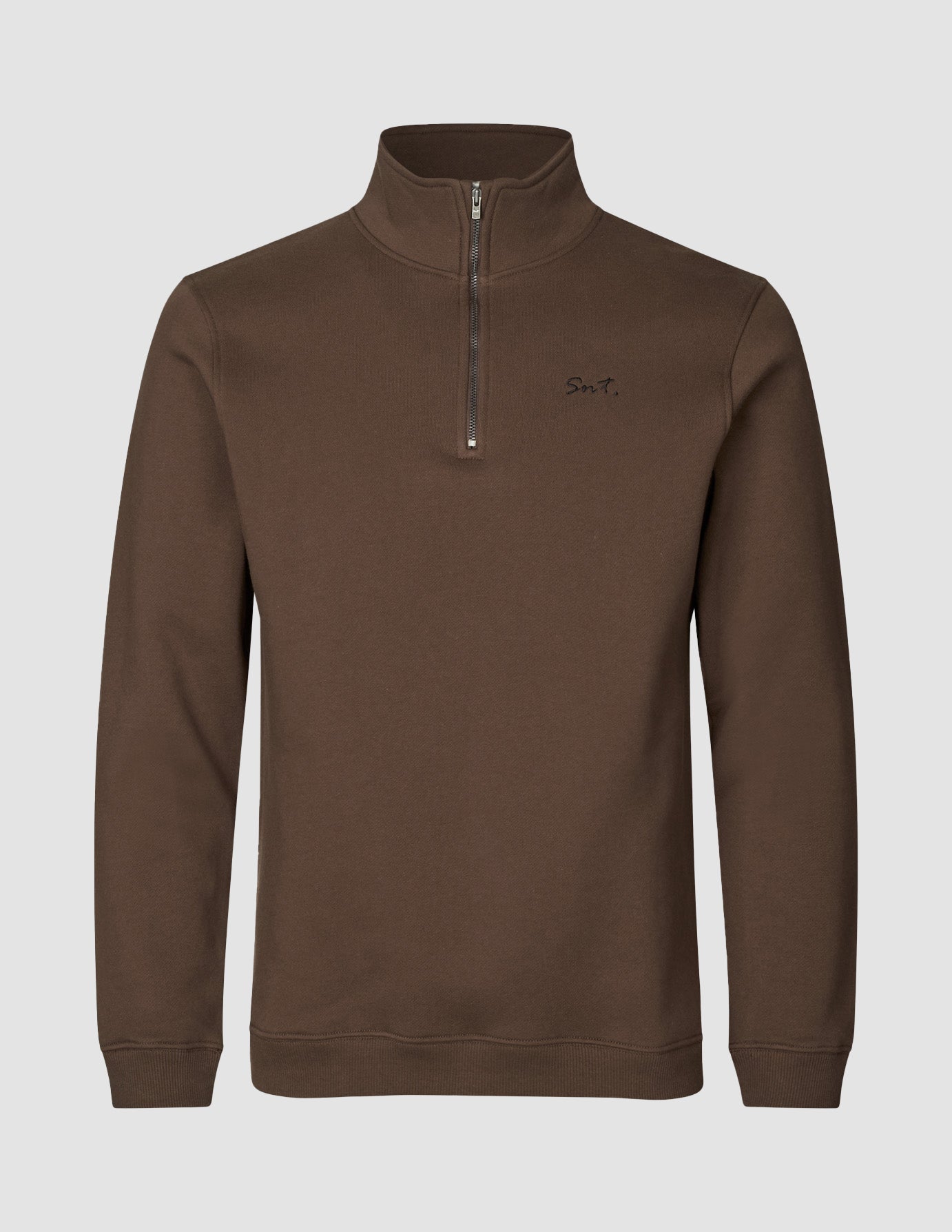 Everyday Half Zip Saddle Brown