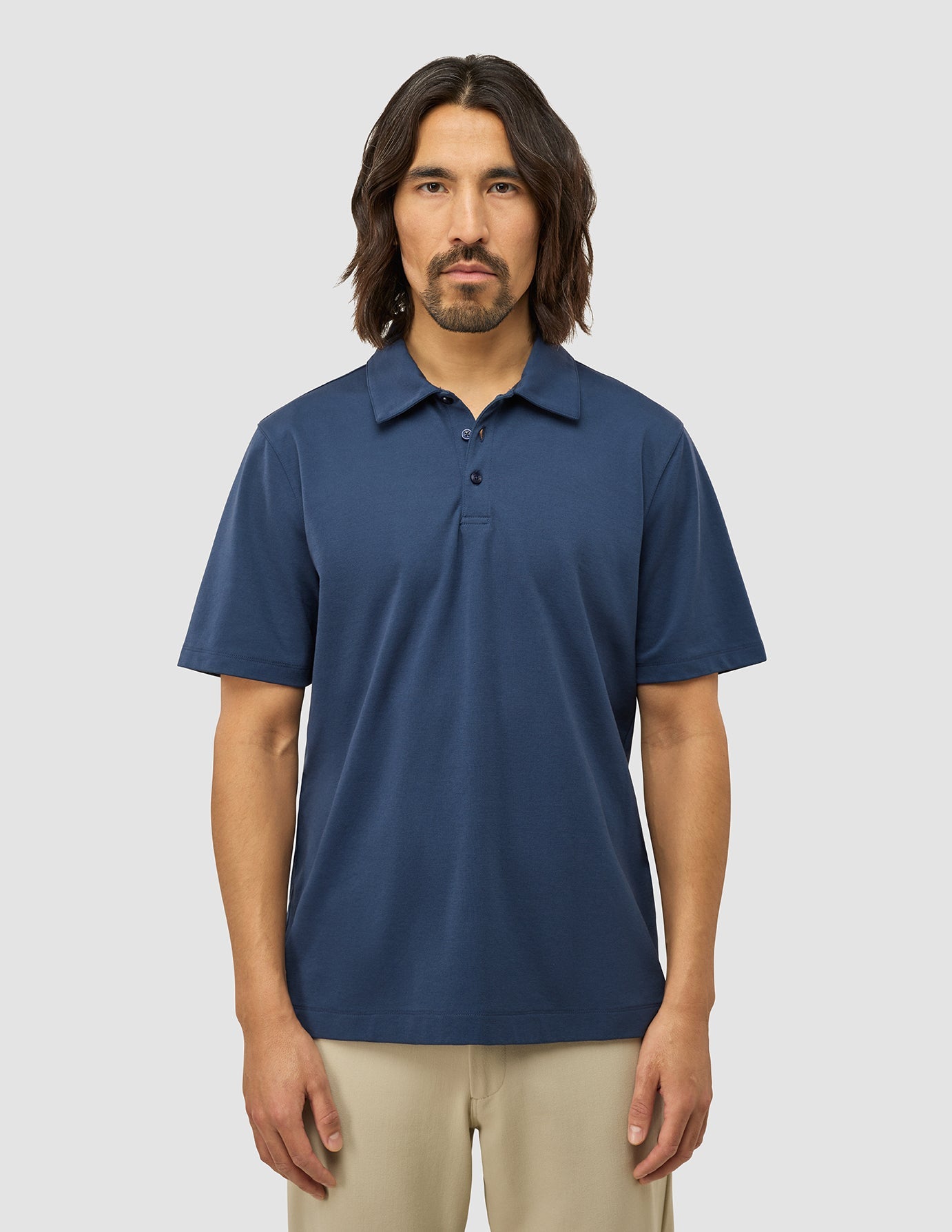 Evolve Pique Polo Navy