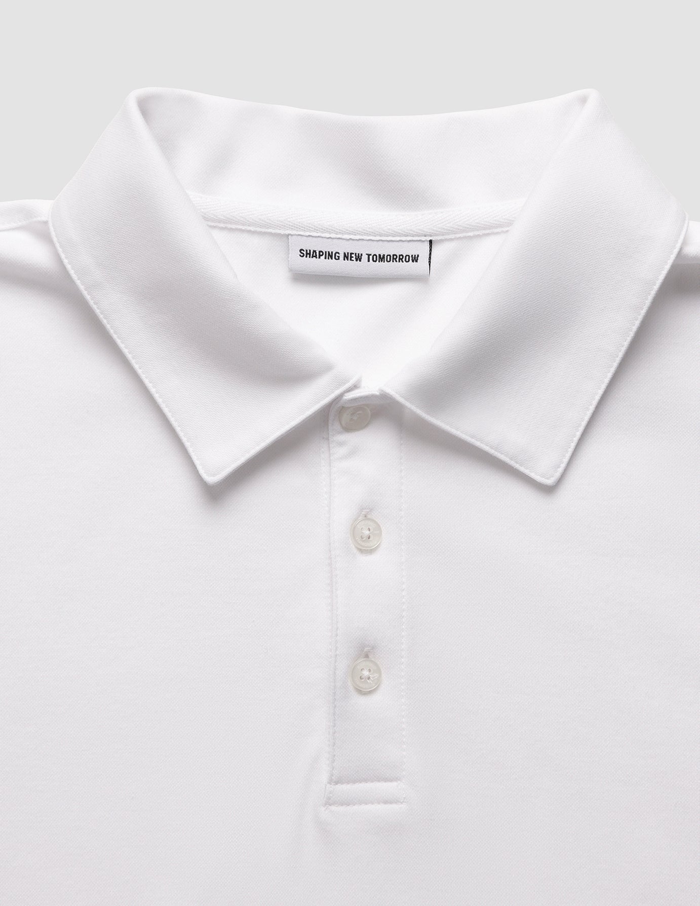 Evolve Pique Polo White