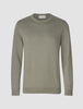 Fine Knit Crewneck Stone Green