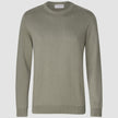 Fine Knit Crewneck Stone Green