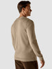 Fine Knit Crewneck Khaki Molinaire