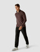 Fine Knit Half Zip Espresso