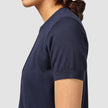 Fine Knit T-shirt Navy