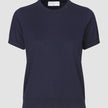 Fine Knit T-shirt Navy