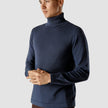 Fine Knit Turtleneck Navy