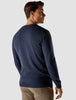 Fine Knit V-neck Navy