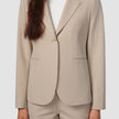 Essential Fitted Blazer Island Sand Pinstriped