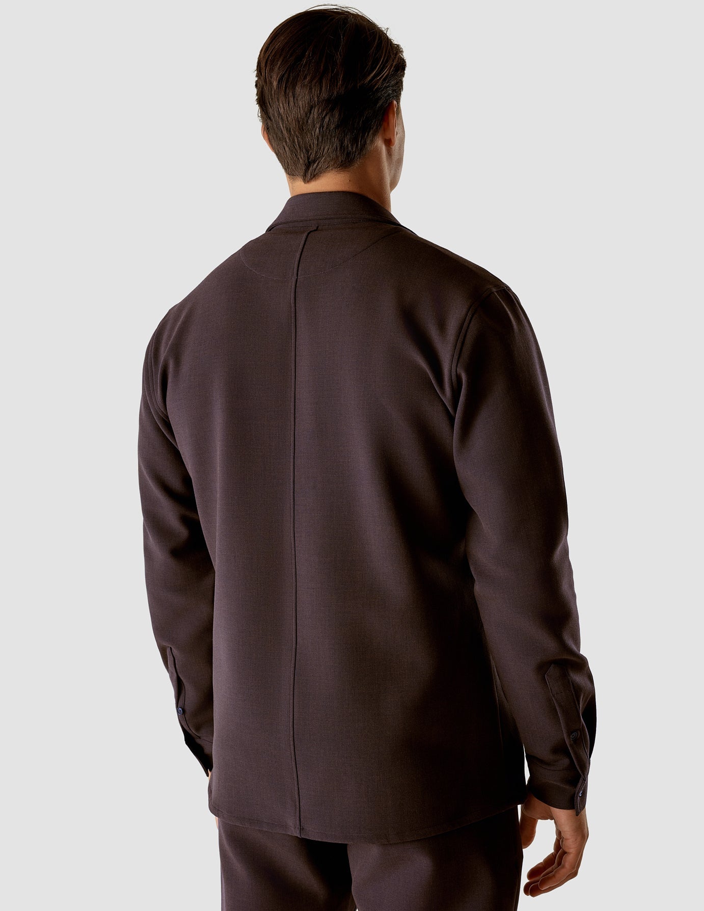 Heavy Edition Minimalist Overshirt Espresso Melange