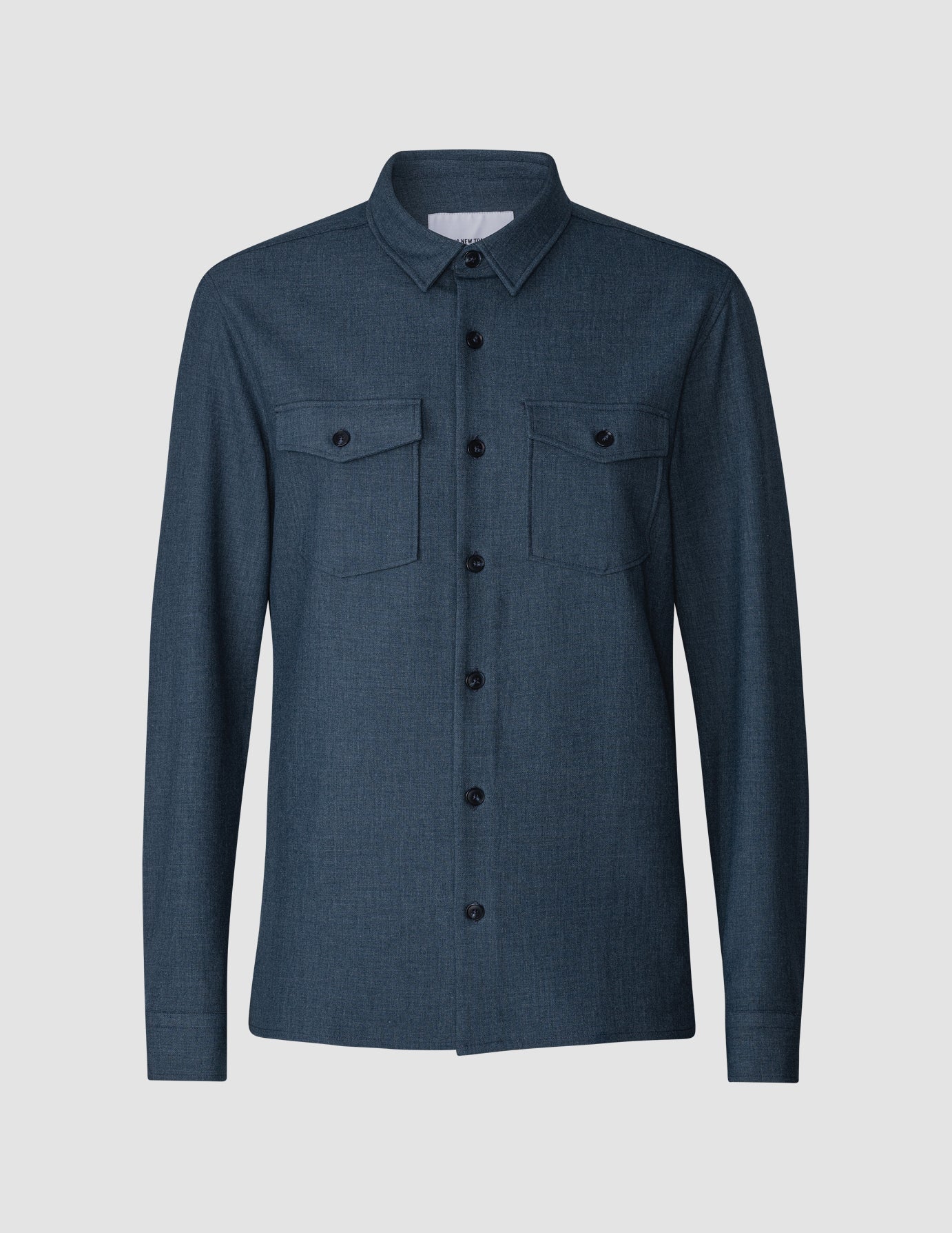 Heavy Edition Overshirt Deep Blue Melange