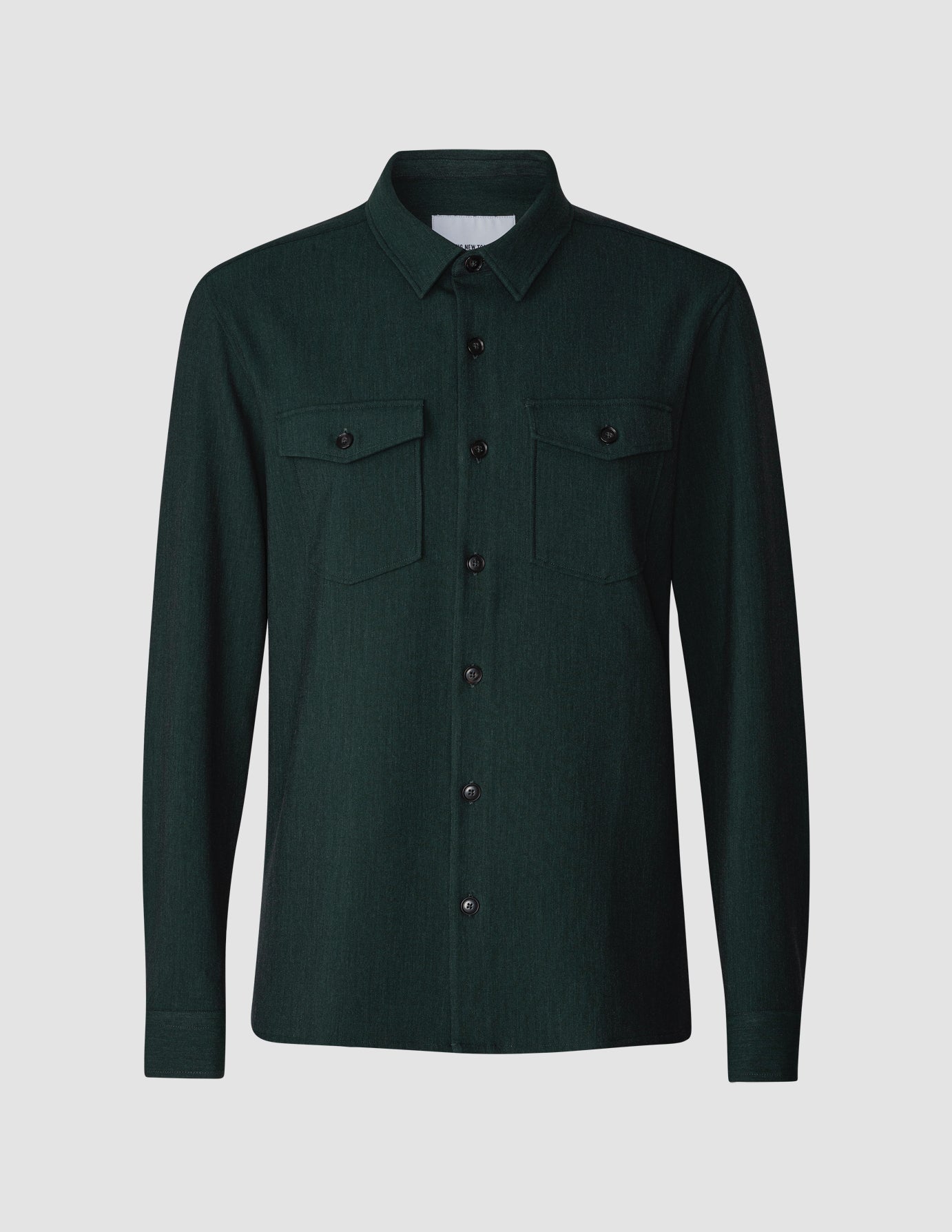 Heavy Edition Overshirt Deep Green Melange