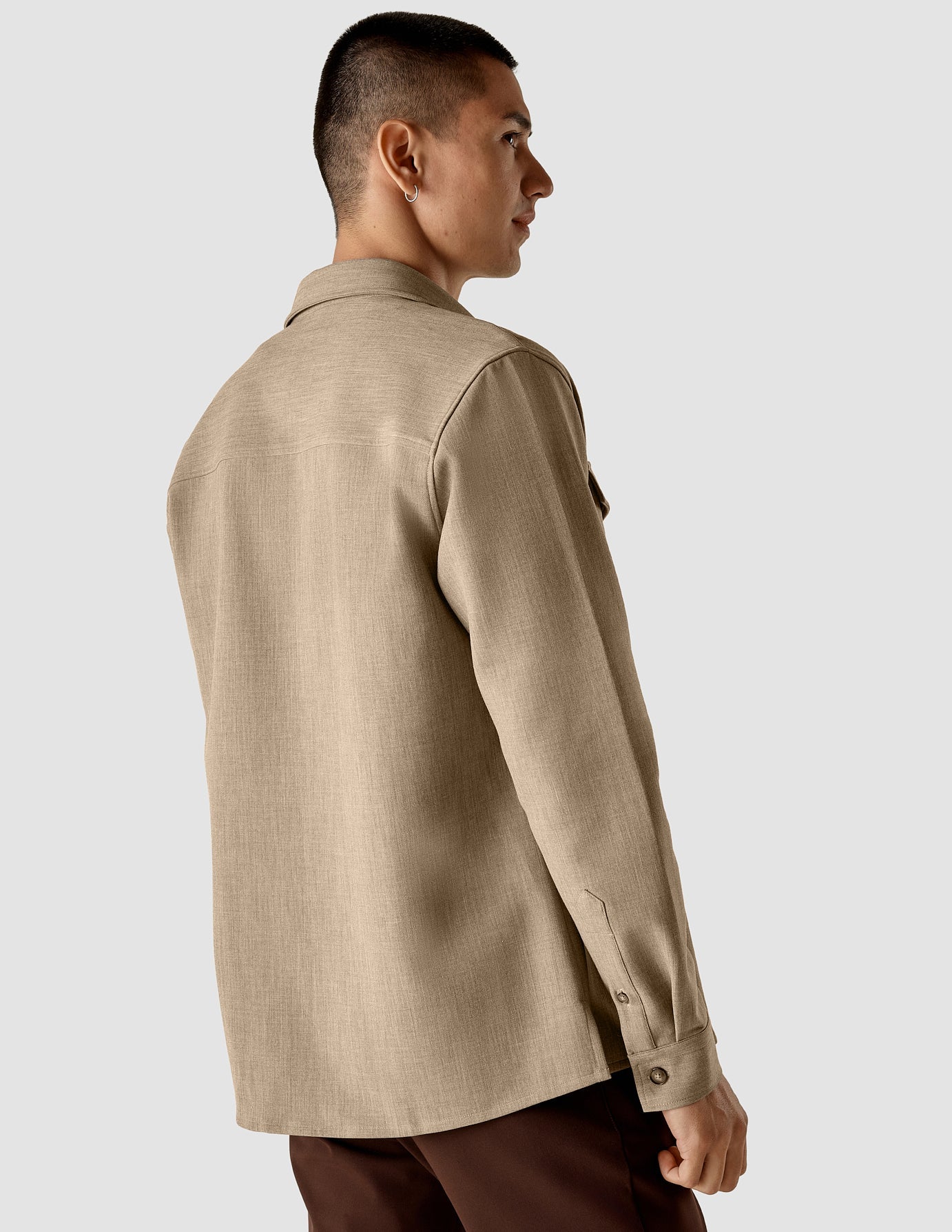 Heavy Edition Overshirt Khaki Melange