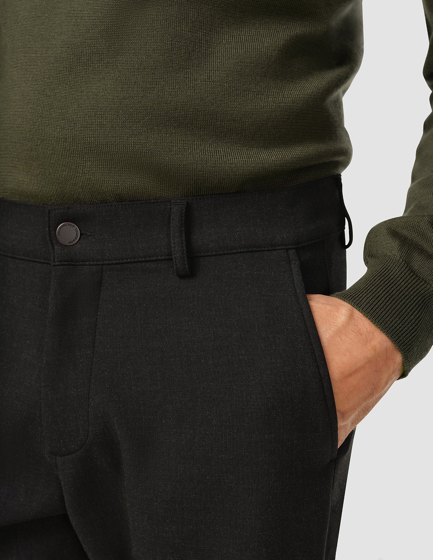 Heavy Edition Pants Regular Black Melange 2.0